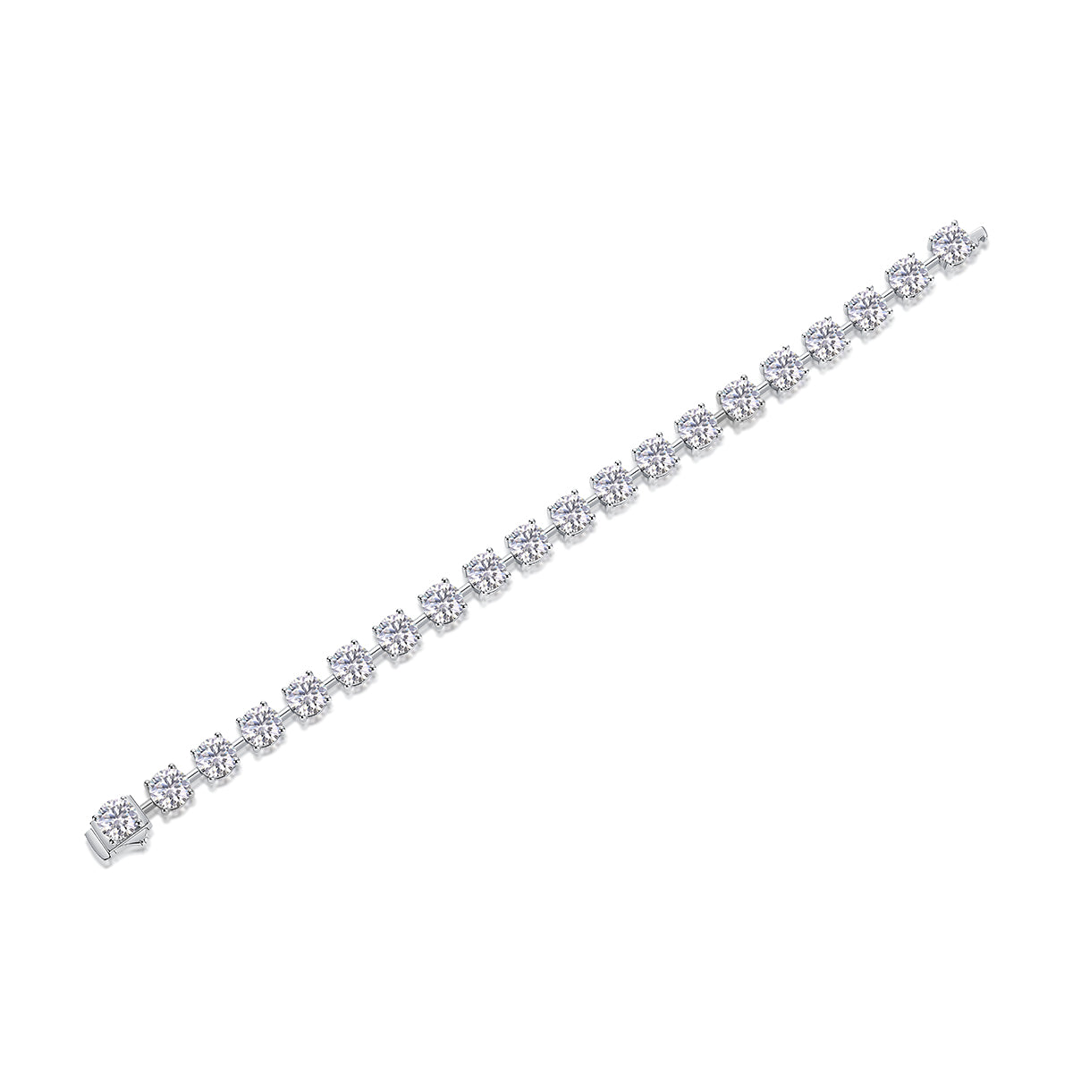 1About Time Luxury Fashion Mossan Diamond S925 Silver Bracelet Comparable To Natural Diamonds Prohibit TikTok sales - 5 - CJ