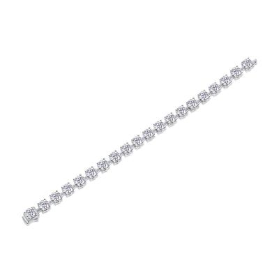 1About Time Luxury Fashion Mossan Diamond S925 Silver Bracelet Comparable To Natural Diamonds Prohibit TikTok sales - 5 - CJ