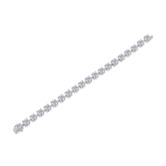 1About Time Luxury Fashion Mossan Diamond S925 Silver Bracelet Comparable To Natural Diamonds Prohibit TikTok sales - 5 - CJ