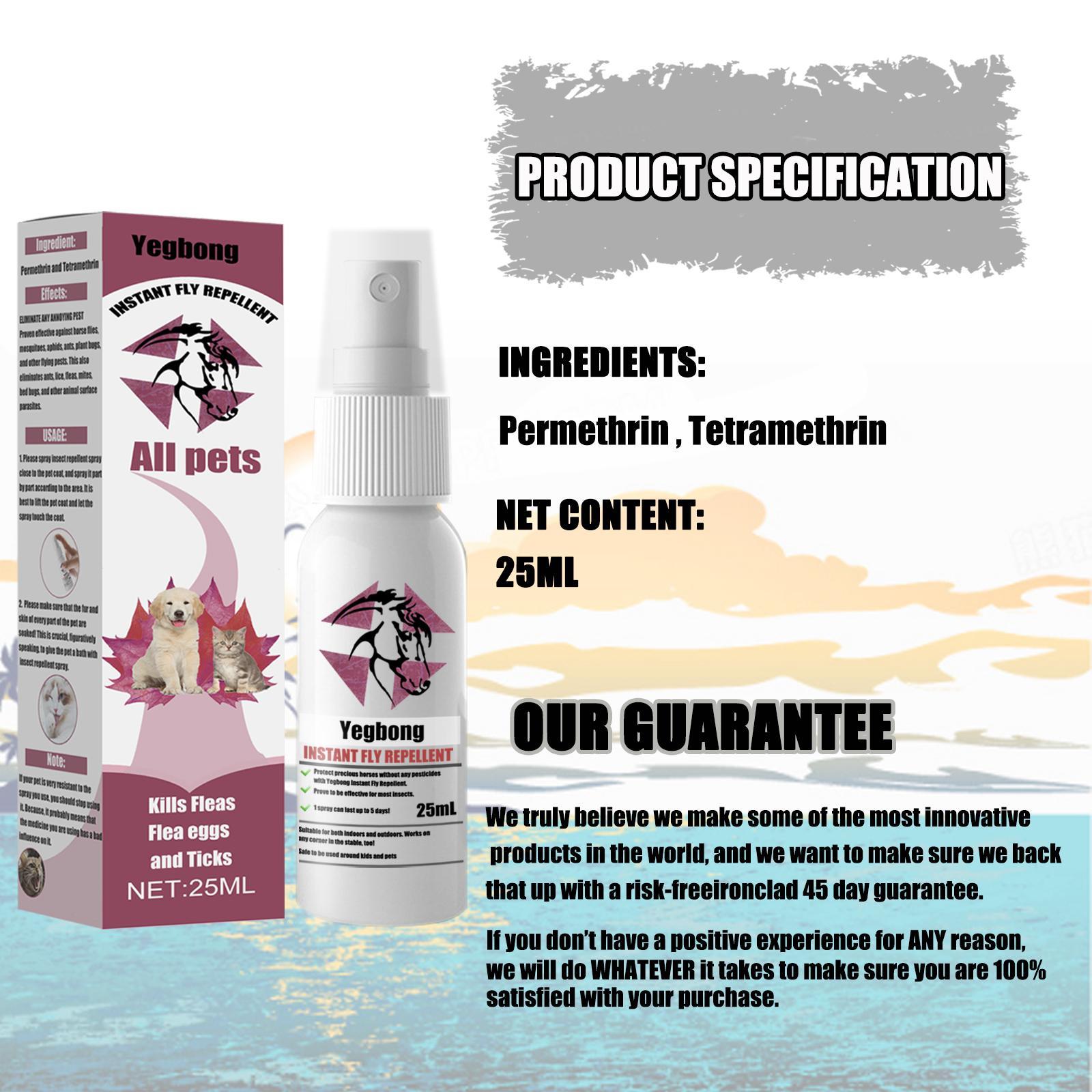 Yegebang Pet Deworming, Flea And Tick Removal, Itching Spray For Cats And Dogs - 5 - CJ