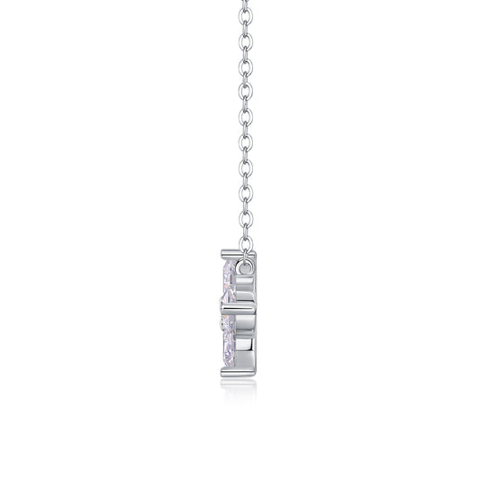 1Lucky Four - leaf Clover - A Fashionable And Luxurious Diamond Jewelry Pendant Set With Moissanite S925 Sterling Silver And Platinum Plating Prohibit TikTok sales - 5 - cj