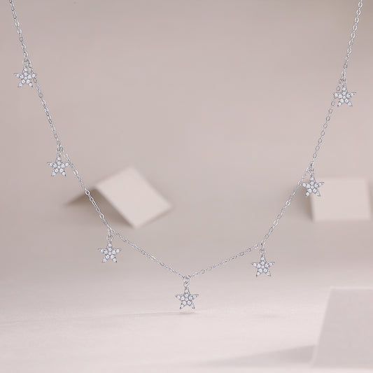 1Star Love - A Fashionable And Luxurious Diamond Jewelry Pendant Set With Moissanite S925 Sterling Silver And Platinum Plating Prohibit TikTok sales - 5 - CJ