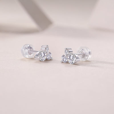 1Wave Diamond Set Moissanite Silver Earrings Luxury Fashion Diamond Earrings Stud Earrings Prohibit TikTok sales - 5 - CJ