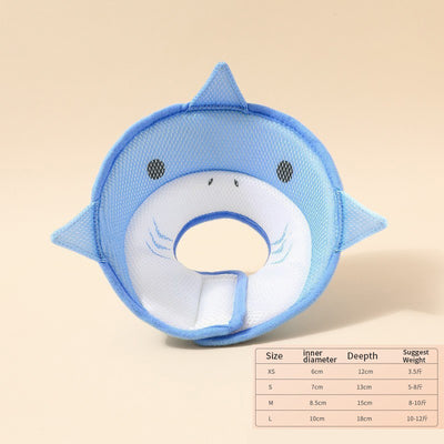 Soft Cat Recovery Collar Cat Cone Collar Nonwoven Fabric Elizabethan Collar Loops - Protective Wound Healing Specially Designed For Cats And Puppies - Easy To Eat And Drink - 5 - CJ