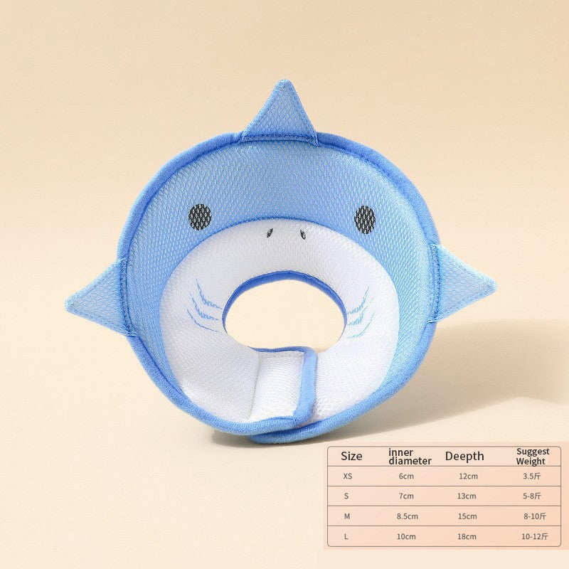 Soft Cat Recovery Collar Cat Cone Collar Nonwoven Fabric Elizabethan Collar Loops - Protective Wound Healing Specially Designed For Cats And Puppies - Easy To Eat And Drink - 5 - CJ