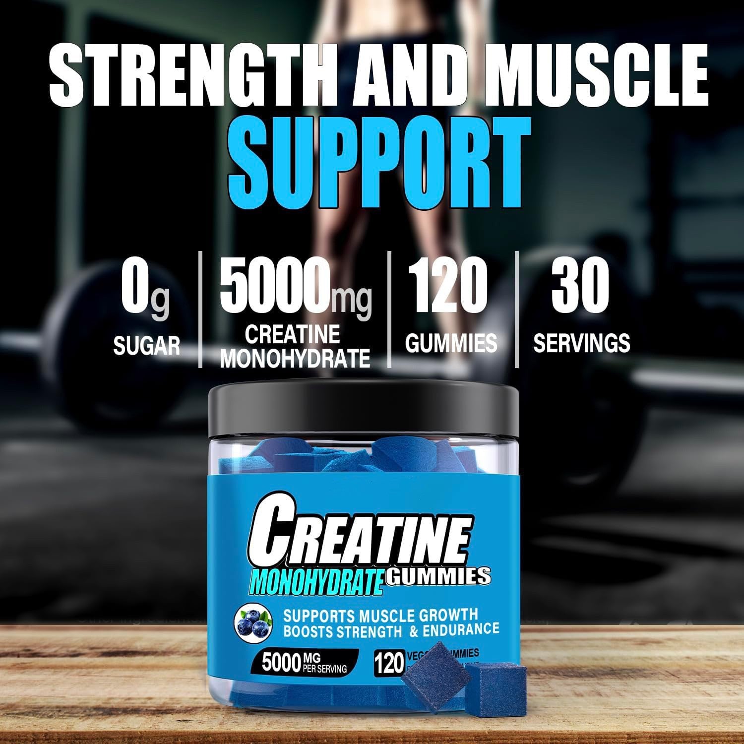 Creatine Gummies 120 Capsules - bottle - 5 - CJ