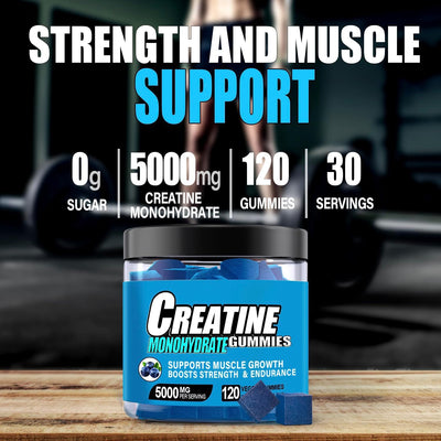 Creatine Gummies 120 Capsules - bottle - 5 - CJ