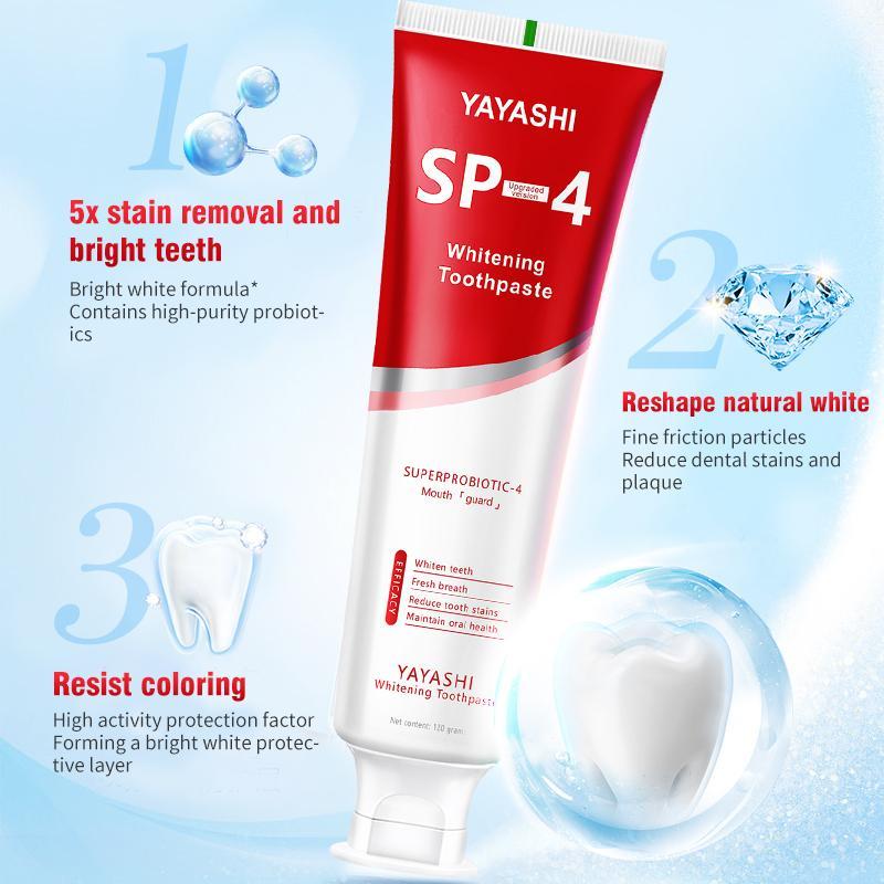 Probiotic Toothpaste For Whitening Teeth, Removing Stains, Eliminating Bad Breath, And Refreshing The Skin. - 5 - CJ