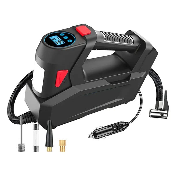 Portable Tire Inflator 120 PSI Maximum 90W Powered Tire With Digital Display LED Light - 5 - CJ