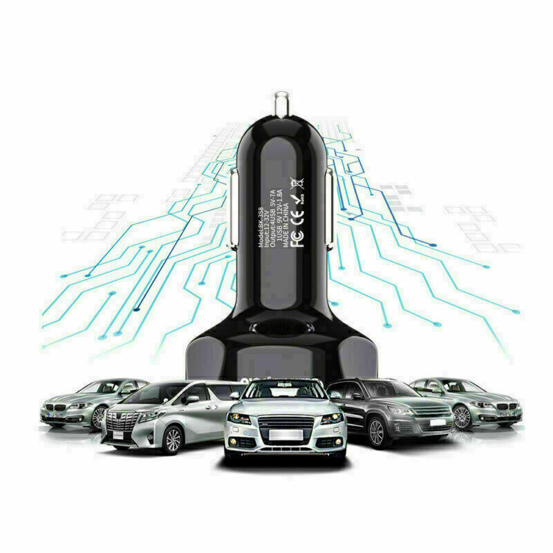 In-Car 4Ports USB Car Charge 45W Mini Fast Charging For Phone Charger Adapter