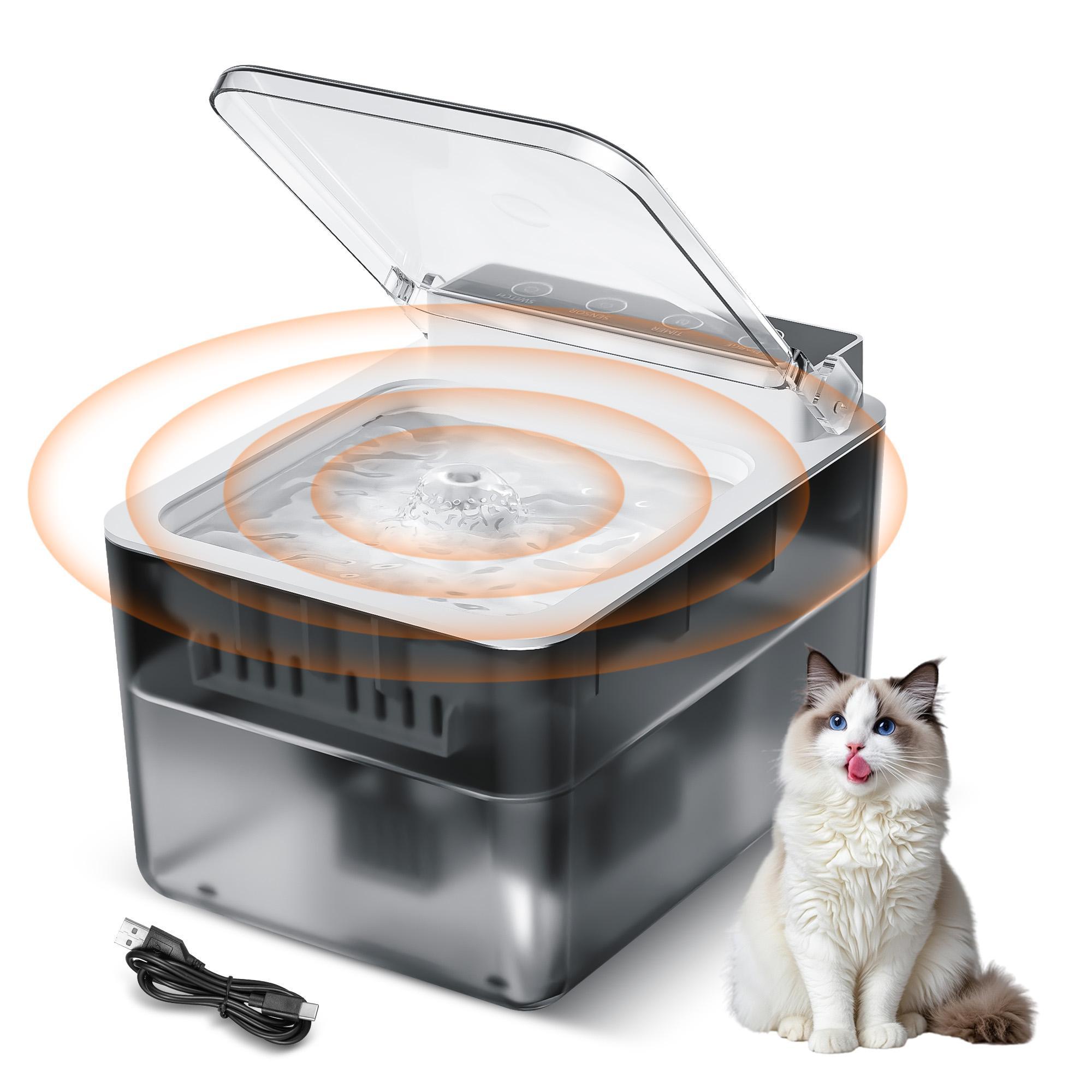 Wired Automatic Pet Fountain Dog Water Dispenser Automatic Sensing Function - 5 - CJ