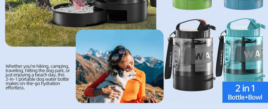 Lassot Portable Pull - out Water Bowl For Dogs, Large Capacity, Perfect For Camping, Hiking, Beach Trips, Road Trips, And Park Walks. - 5 - CJ