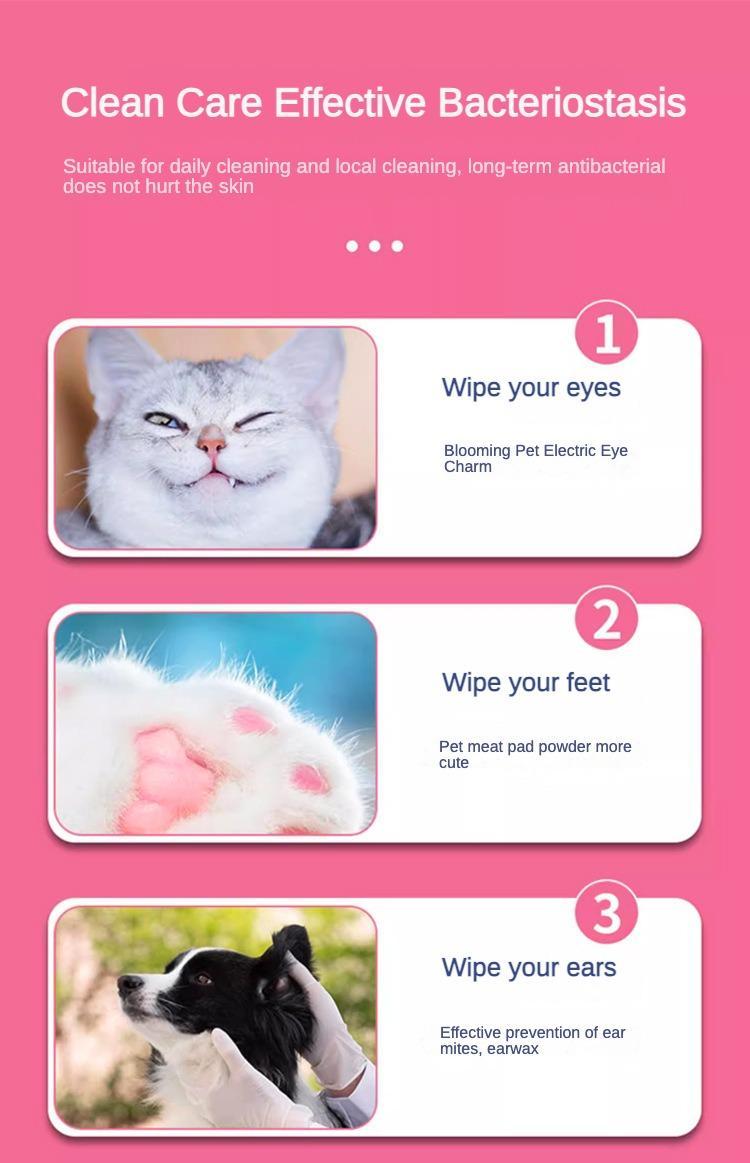 Dog And Cat Wet Wipes, Fragrance Free, Plant.based  SKIP THE BATH Gentle Cleansing AndDeodorizing,Hypoallergenic, Wipes For PawsEars, Fur, Eye Ducts And Butt - 5 - CJ