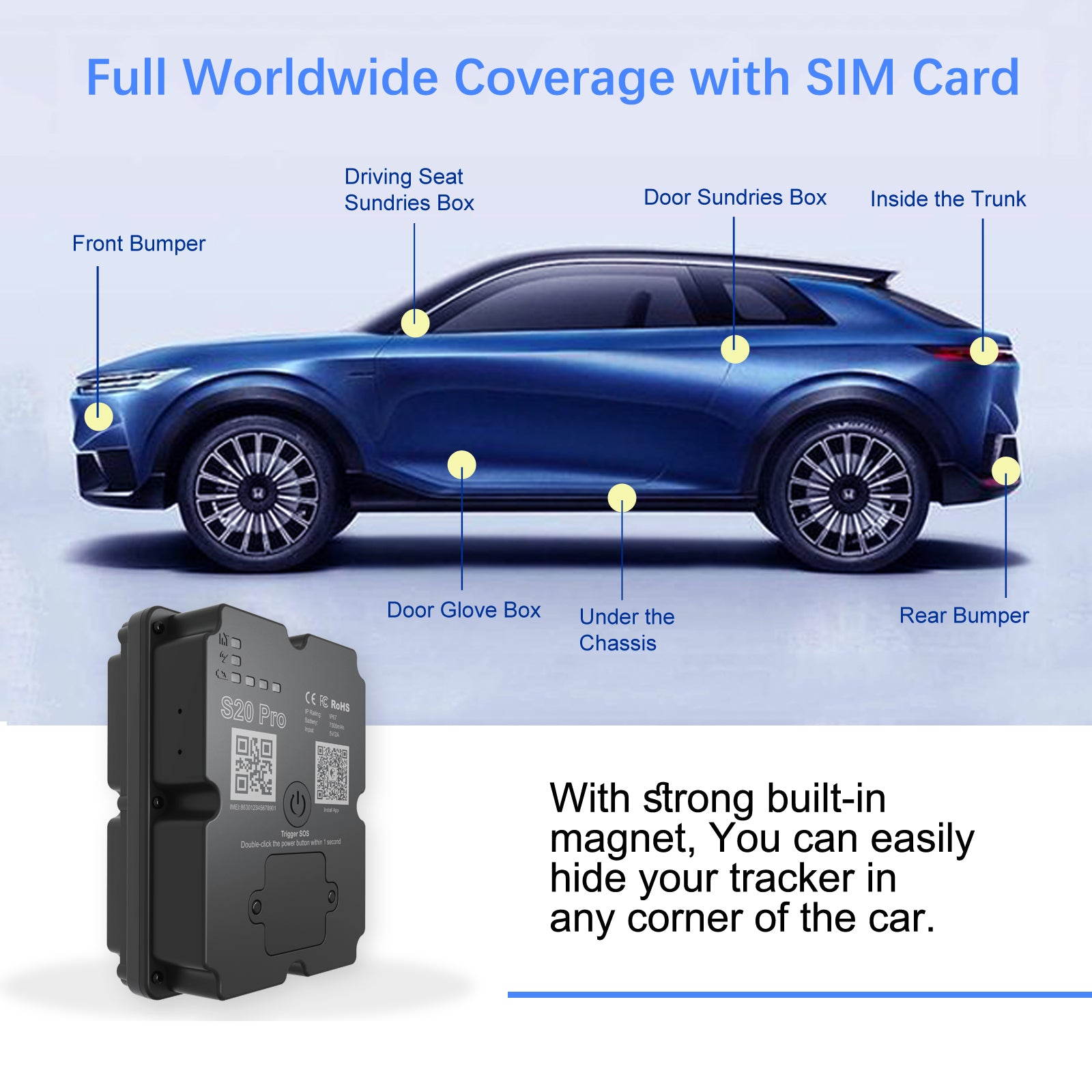 Long Battery 4G GPS Vehicle Tracker - Up To 30 Days Standby, Real - Time Tracking, Magnetic & Waterproof, Subscription Required - 5 - CJ