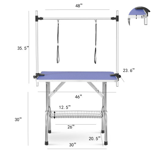 Large 46 Inch Pet Dog And Cat Grooming Table - 5 - CJ