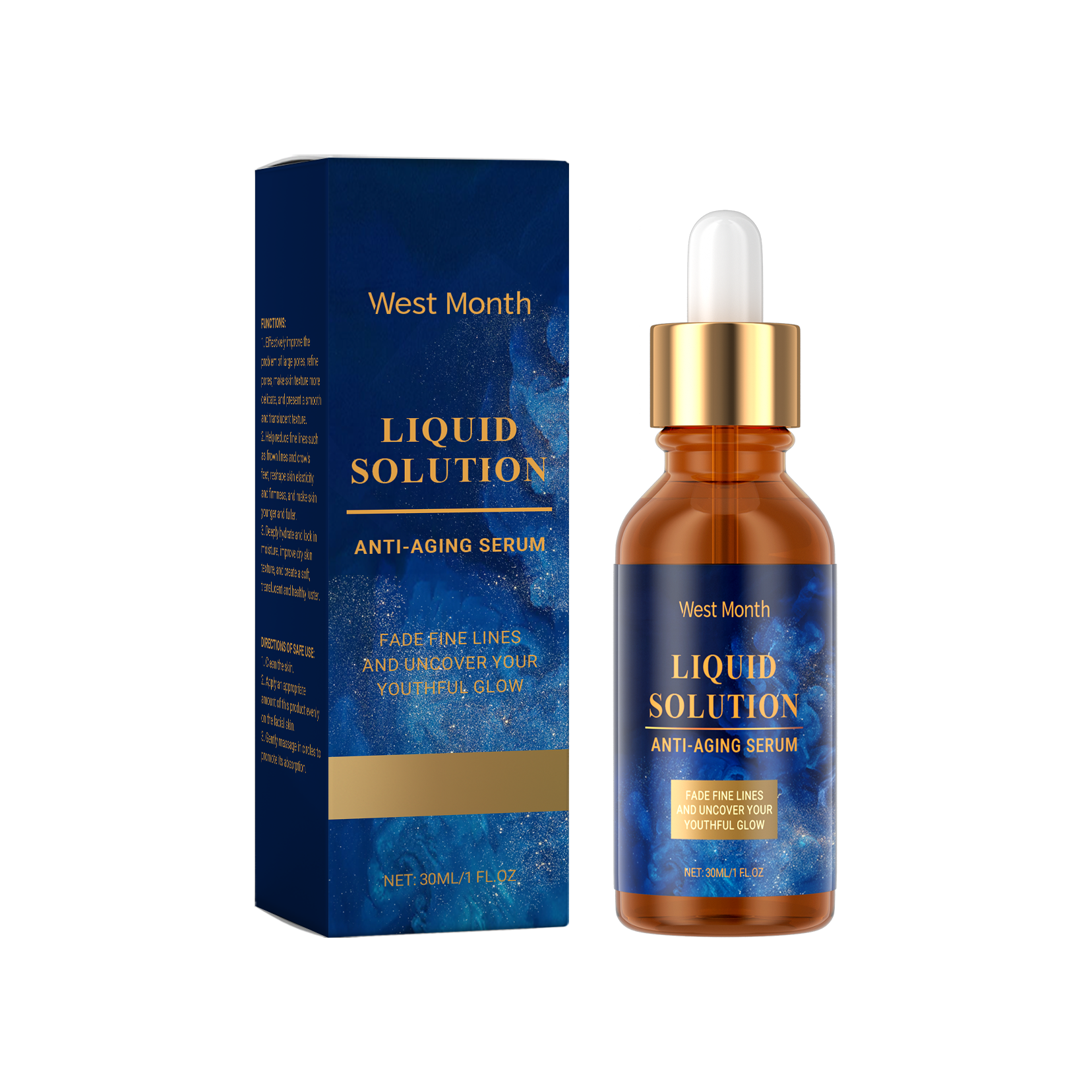West&Month Firming Face Essence, Delicate Pores Hydrating And Repairing Moisture To Improve Roughness - 5 - CJ