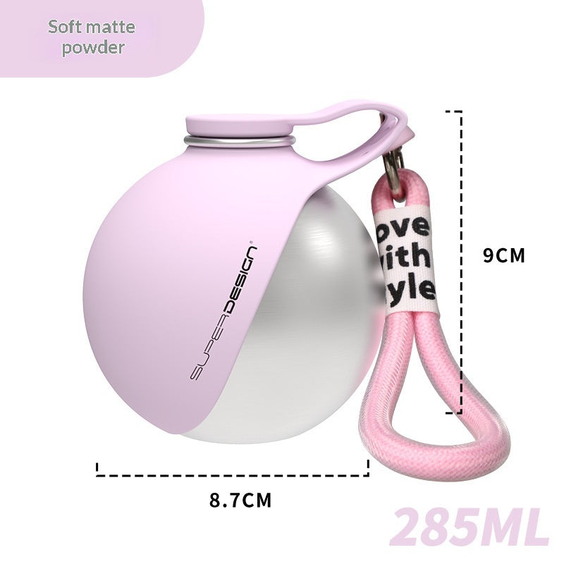 Creative Portable Outdoor Pet Stainless Steel Water Cup Small Dog Water Bottle Convenient Dog Drink Dispenser Puppy Travel Portable Water Bowl Pet Products - 0 - CJ - Pink - Unprinted - CJDT275848902BY
