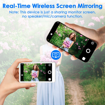 Vlog Selfie Monitor Screen Magnetic Rear Camera Phone Monitor Wireless Selfie Monitor Screen With 33FT Remote For Vlog Live Stream Compatible With IOS Android - 5 - CJ