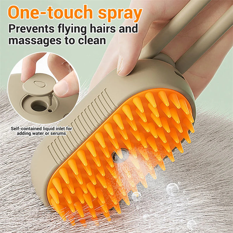 Cat Steam Brush Steamy Dog Brush 3 In 1 Electric Spray Cat Hair Brushes For Massage Pet Grooming Comb Hair Removal Combs Pet Products - 0 - CJ