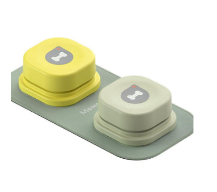 4 Colors Pet Communication Button One - click Prevent Physical Inactivity Recordable Dog Talking Button Toy Cat Toy Pet Products - 0 - CJ - Two piece button set - CJGY156358018RI