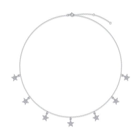 1Star Love - A Fashionable And Luxurious Diamond Jewelry Pendant Set With Moissanite S925 Sterling Silver And Platinum Plating Prohibit TikTok sales - 5 - CJ