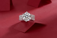 1Luxury Fashion Large Diamond Ring Moissanite Silver Ring Prohibit TikTok sales - 5 - CJ