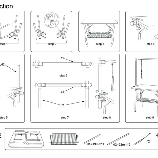 36 Inch Foldable Dog Pet Grooming Table - 5 - CJ