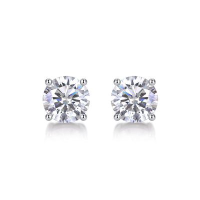 1Luxury Fashion Classic Moissanite Silver Stud Earrings Prohibit TikTok sales - 5 - CJ