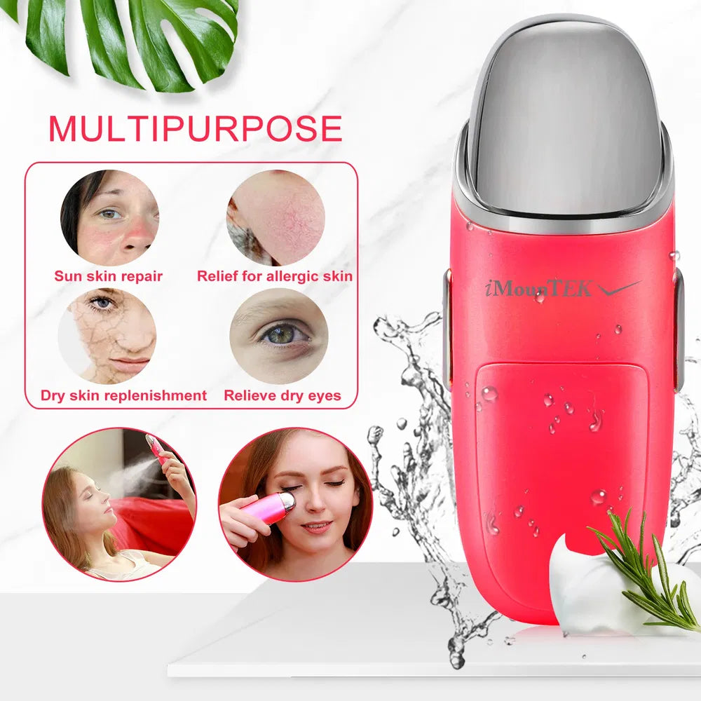Nano Facial Mister Nano Cool Mist Facial Sprayer Portable Handy Face Steamer Moisturizing Massager USB Charge - 5 - CJ