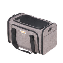 Cat Carrier With Wheels, Airline Approved Rolling Pet Carrier With Telescopic Handle And Shoulder Strap, Dog Carrier With Wheels For Pets Under 25 Lbs, With 1 Folding Bowl, Grey - 5 - CJ