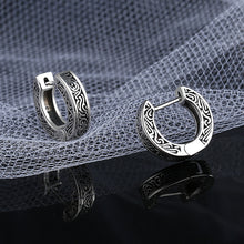 S925 Sterling Silver Small Popular Design Vintage Worn Earrings - 4 - https://x.com/titan_prim62775J