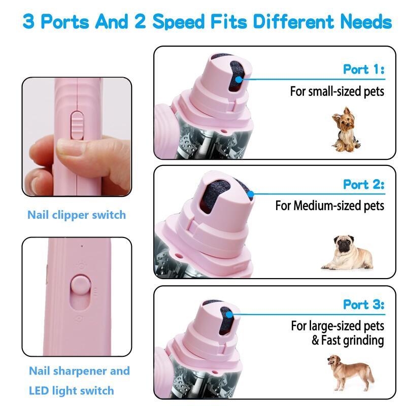 2 In 1 Pet Nail Clippers With Led Light Dog Cat Special Blood Line Scissors Multifunction Animals Paw Nail Trimmer Pet Supplies - 0 - CJ