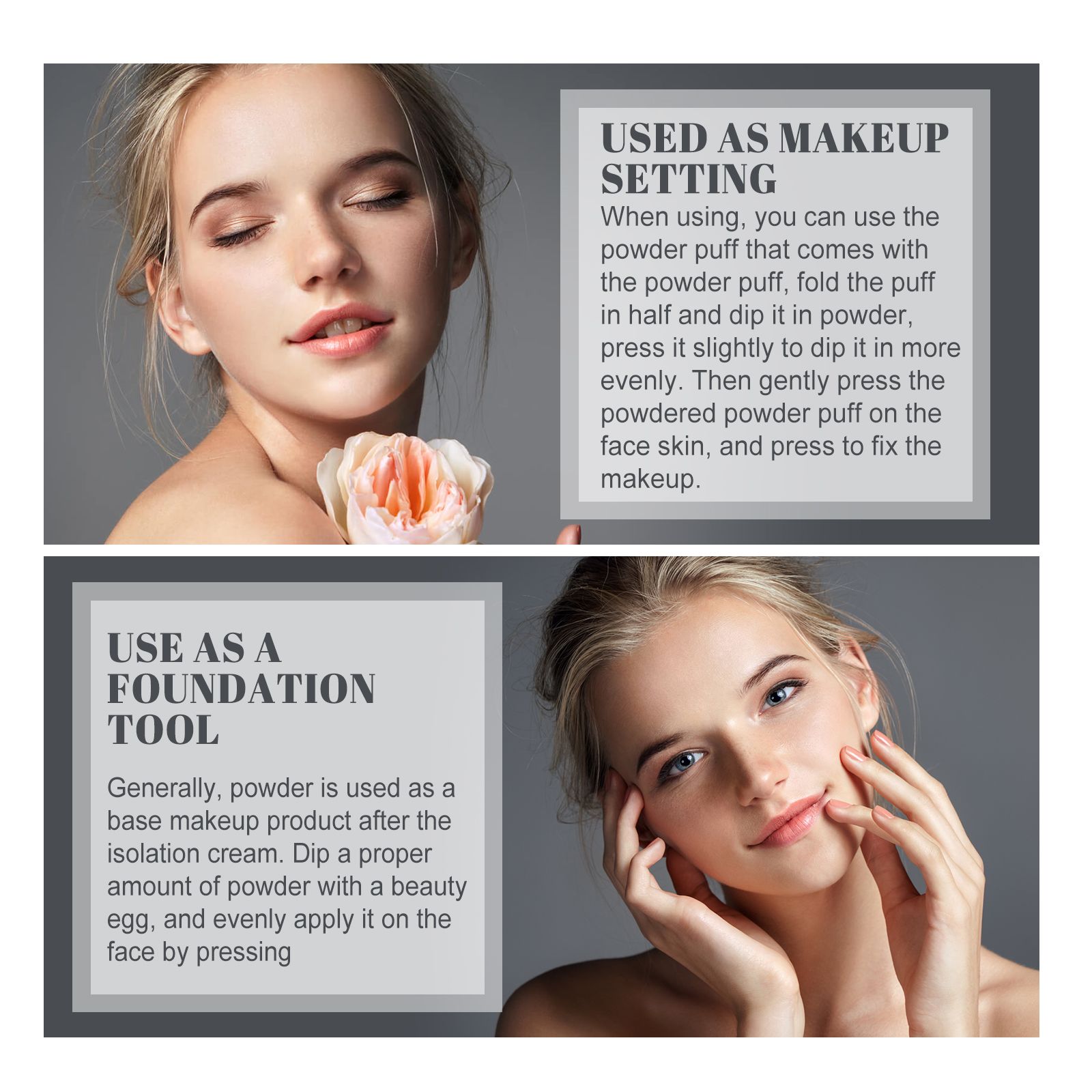 OUHOE Long - lasting Finishing Compact - Flawless, Long - wearing, Non - transferable, Easy To Touch - up, Natural, Lightweight, And Breathable Setting Powder - 5 - CJ