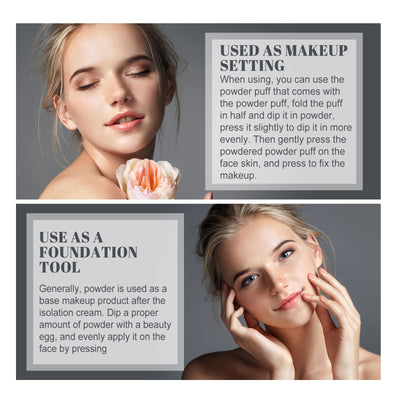 OUHOE Long - lasting Finishing Compact - Flawless, Long - wearing, Non - transferable, Easy To Touch - up, Natural, Lightweight, And Breathable Setting Powder - 5 - CJ