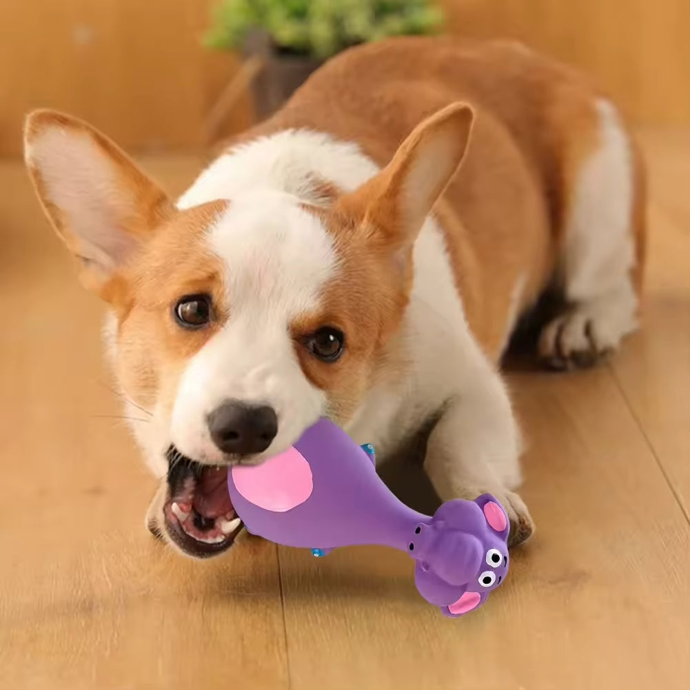 4pcs Cute Latex Dog Chew Toys With Sound, Interactive Biting Toys For Dental Health, Puppy Teething Pet Supplies - 5 - CJ