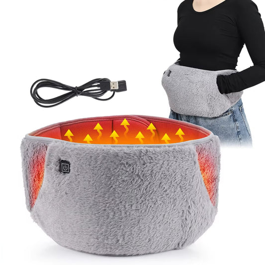 USB Powered Heating Waist Belt, Heating Pad With Hand Pockets, Electric Heated Waist Belt For Period Cramps Body Joints Pain, Three - Level Temperature Control - 5 - CJ