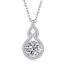 1Curve - A Fashionable And Luxurious Diamond Jewelry Pendant Set With 2 - carat Moissanite S925 Sterling Silver And Platinum Plating Prohibit TikTok sales - 5 - cj
