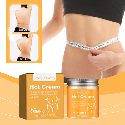 West&Month Body Care Cream, Massage Skin Legs Arms Waist Body Firming Cream - 5 - CJ