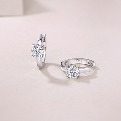 1Set Out To The Heart Of Luxury Fashion Diamond Earrings Stud Mossan Diamond Silver Ornaments Prohibit TikTok sales - 5 - CJ