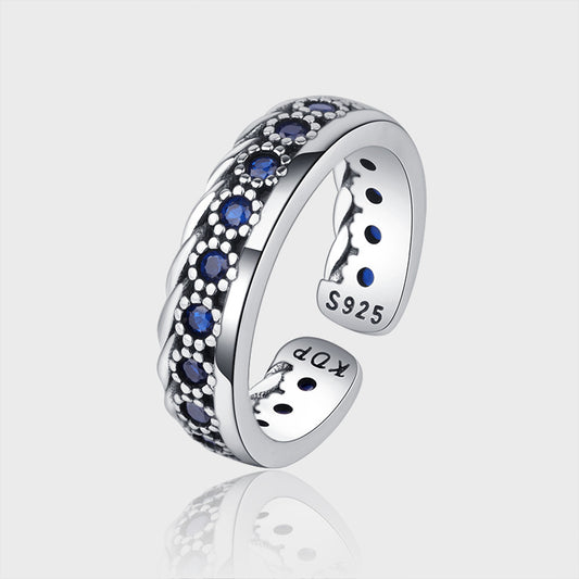 S925 Sterling Silver Small Design Worn Ring - 4 - https://x.com/titan_prim62775J