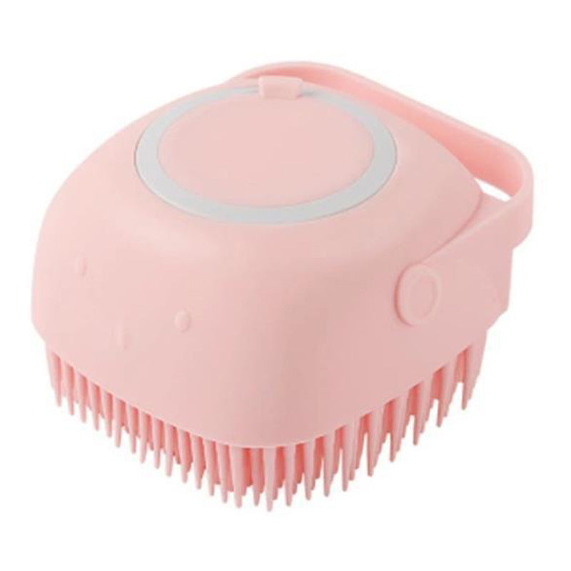 Silicone Dog Bath Massage Gloves Brush Pet Cat Bathroom Cleaning Tool Comb Brush For Dog Can Pour Shampoo Dog Grooming Supplies - 0 - CJ