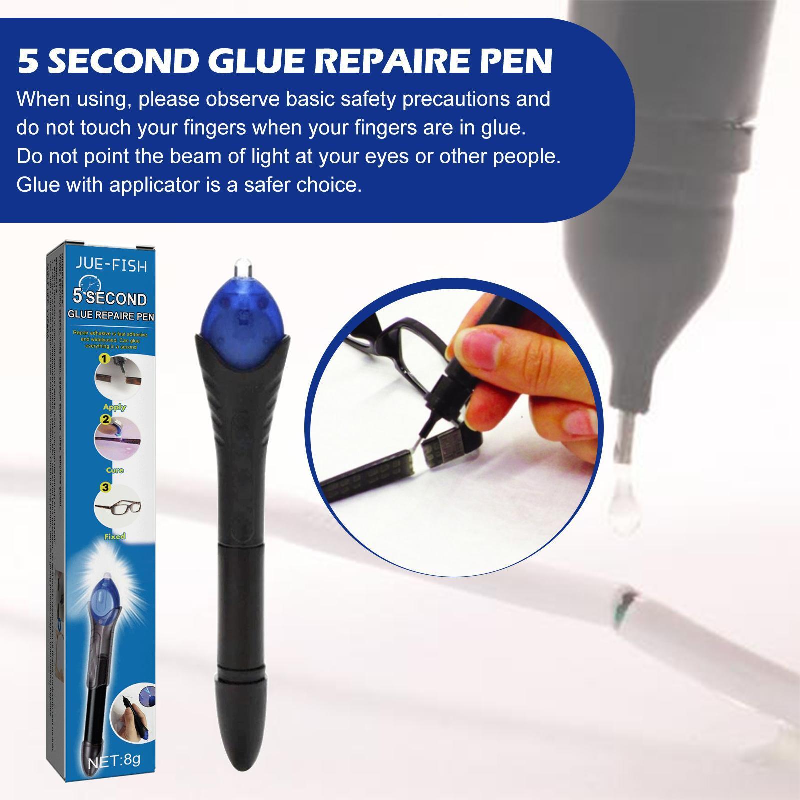 Jueyu UV Light Curing Glue Pen 5 Seconds Quick Drying High And Low Temperature Resistant Plastic Ceramic Cable Repair Glue - 5 - CJ