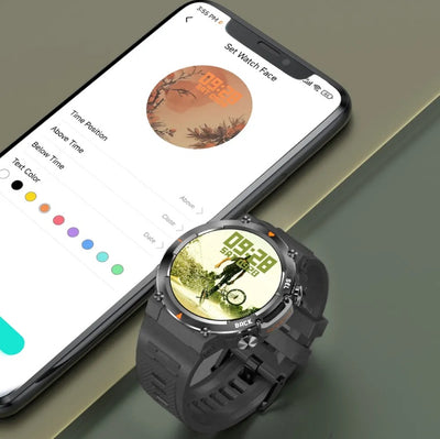 MAX18 Men Smartwatch AMOLED1.43inch Big Screen BT Calls Gesture Control AI Voice Sports Smart Watch Men - 5 - CJ