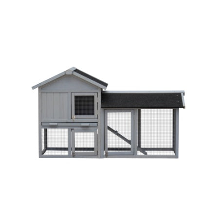 Rabbit Hutch Outdoor Bunny Cage Indoor,Extensible Chicken Coop With Large Run Space - No Leak Plastic Tray - 5 - CJ
