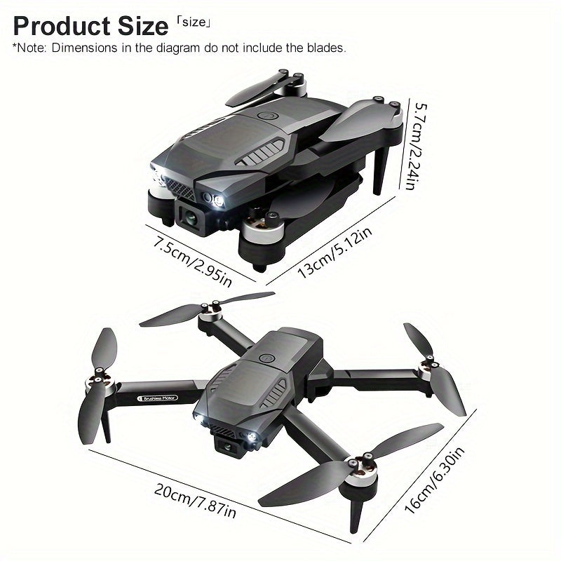 ESULOMP Brushless Drone HD Dual Camera Aerial Drone ,Quadcopter Optical Stream Positioning F196 RC Airplane - 5 - CJ
