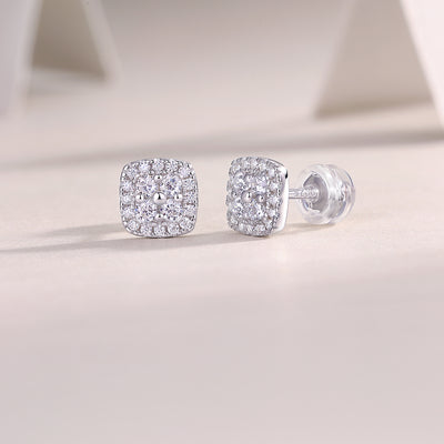 1Fog Sea - Fashionable And Luxurious Diamond Jewelry Set With Moissanite S925 Sterling Silver And Platinum - plated Stud Earrings Prohibit TikTok sales - 5 - CJ
