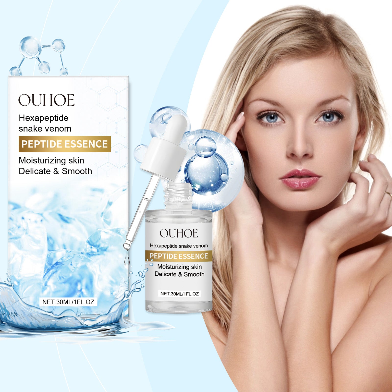 Ouhoe Polypeptide Firming Face Serum Facial Skin Lift Firming Hydrating Moisturizing Lotion - 5 - CJ