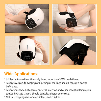 1Pc Electric Rechargeable Knee Massager Infrared Heat Pain Relief Therapy Knee Brace Wrap With Air Pressure Kneading Timer Temperature Adjustment - 5 - CJ