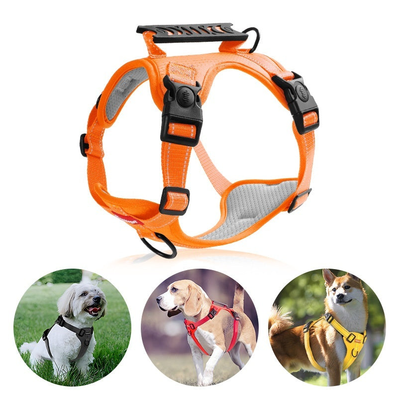 Large, Medium And Small Dog Chest Harness Traction Rope - 0 - CJ