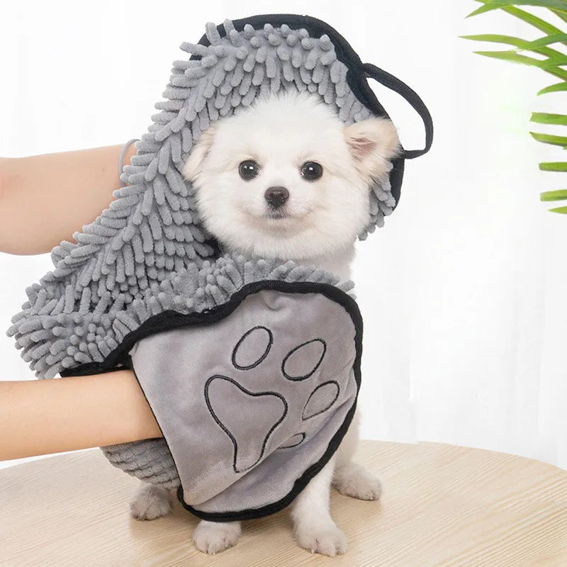 Absorbent Dog Towel, Microfiber Quick Drying Towel Machine Washable With Hand Pockets Pet Towel For Medium Large Dog Super Absorbent Pet Towel Quickly Dry Your Dog Or Cat After Bath Time - 5 - CJ